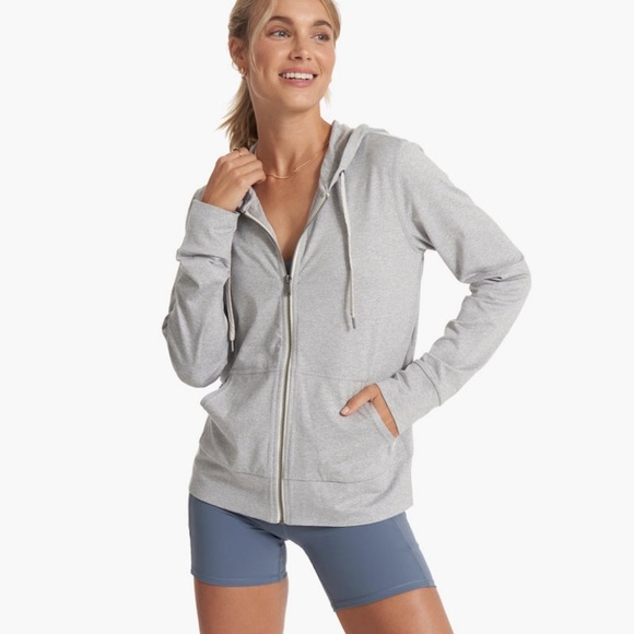 🆕WT! Vuori Halo Performance Hoodie 2.0 Color: Pale Grey Heather - Picture 3 of 10